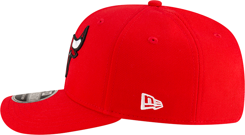 New Era 970 Stretch-Snap NBA Team Logo W/Logoman Snapback Cap (Chicago Bulls/Red)