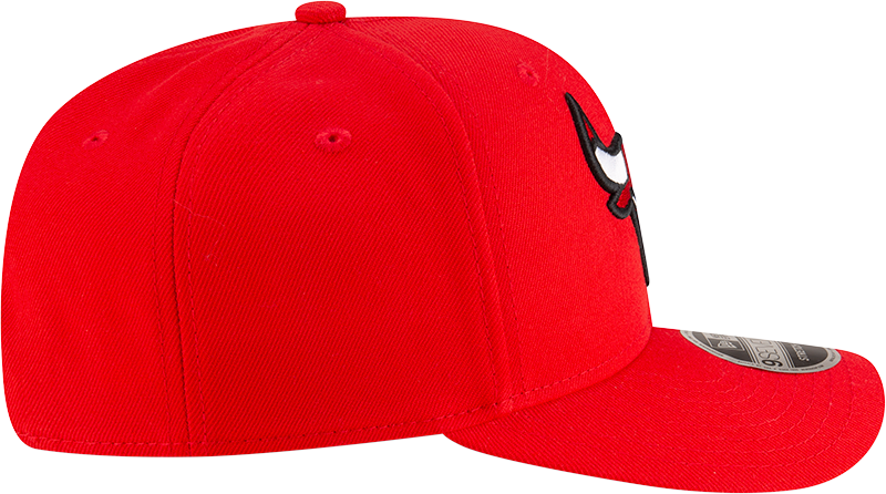 New Era 970 Stretch-Snap NBA Team Logo W/Logoman Snapback Cap (Chicago Bulls/Red)
