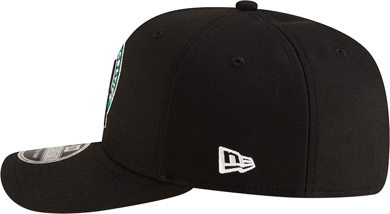 New Era 970 Stretch-Snap NBA Team Logo W/Logoman Snapback Cap (Boston Celtics/Black)