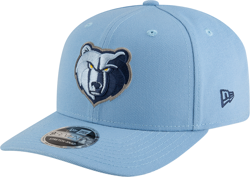 New Era 970 Stretch-Snap NBA Team Logo W/Logoman Snapback Cap (Memphis Grizzlies/Blue)