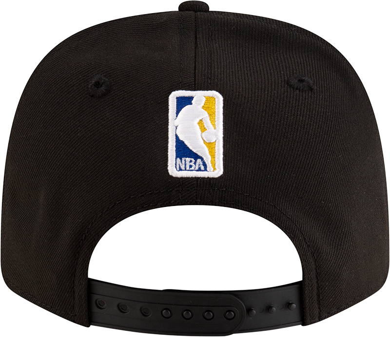 New Era 970 Stretch-Snap NBA Team Logo W/Logoman Snapback Cap (Golden State Warriors/Black)