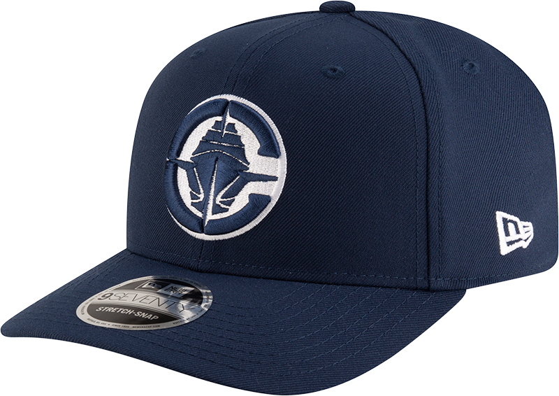 New Era 970 Stretch-Snap NBA Team Logo W/Logoman Snapback Cap (Los Angeles Clippers/Navy)