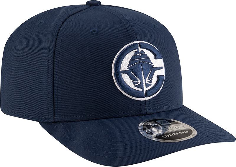 New Era 970 Stretch-Snap NBA Team Logo W/Logoman Snapback Cap (Los Angeles Clippers/Navy)