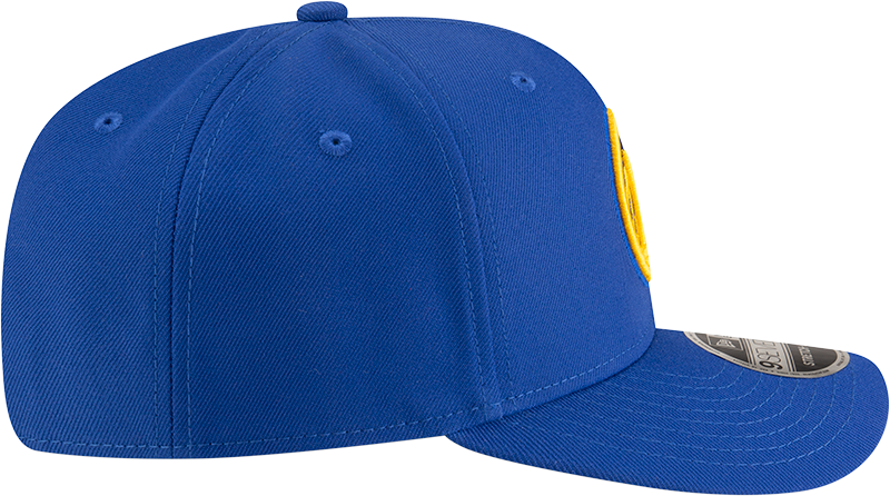 New Era 970 Stretch-Snap NBA Team Logo W/Logoman Snapback Cap (Golden State Warriors/Blue)