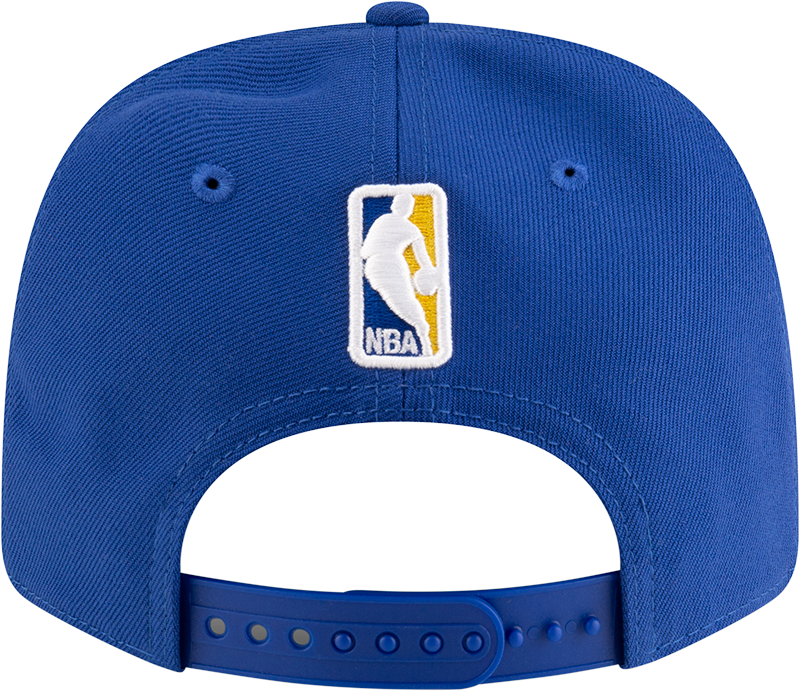 New Era 970 Stretch-Snap NBA Team Logo W/Logoman Snapback Cap (Golden State Warriors/Blue)