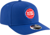 New Era 970 Stretch-Snap NBA Team Logo W/Logoman Snapback Cap (Detroit Pistons/Blue)