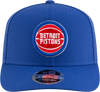 New Era 970 Stretch-Snap NBA Team Logo W/Logoman Snapback Cap (Detroit Pistons/Blue)