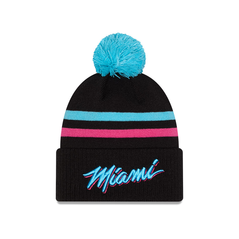 New Era NBA City Edition Knit Beanie (Miami Heat)