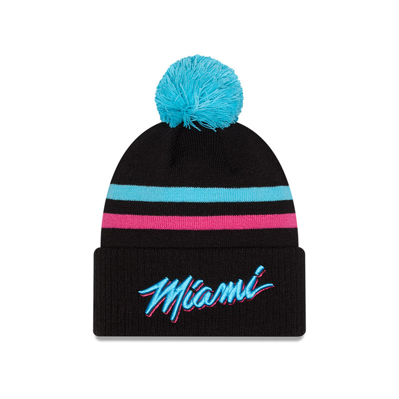 New Era NBA City Edition Knit Beanie (Miami Heat)