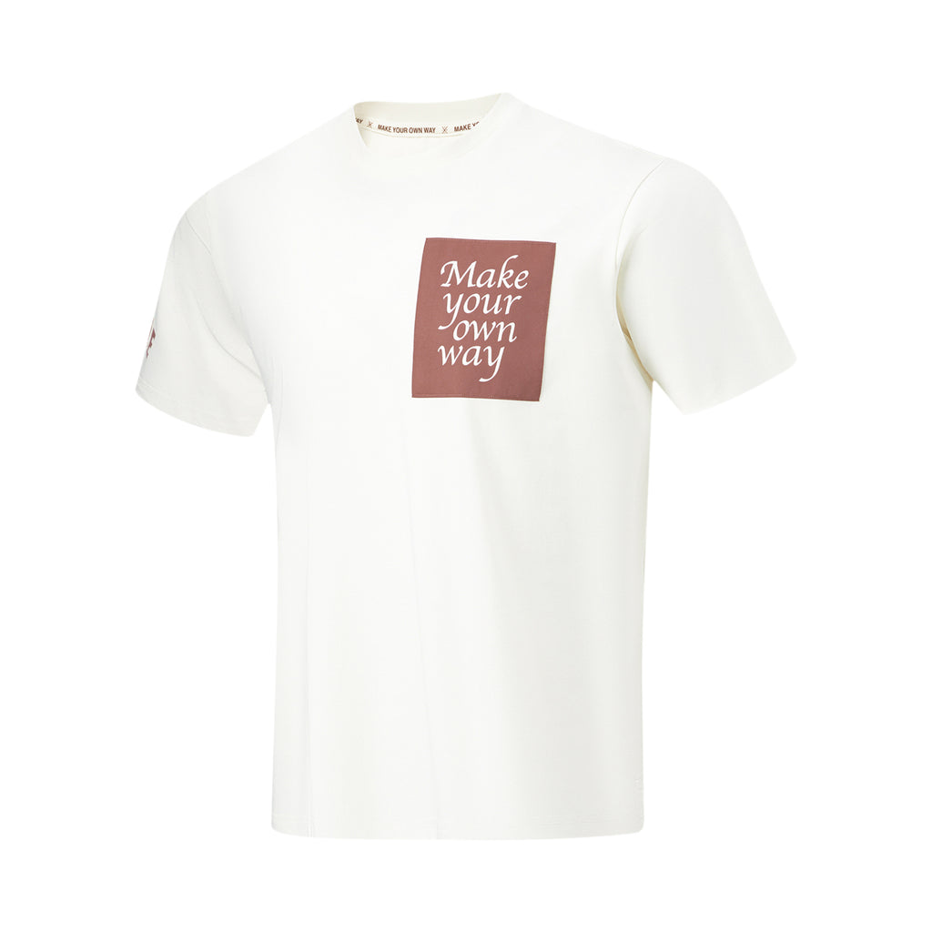 Li-Ning Wade "Make your own way" HOF Tee - White - AHST939-3