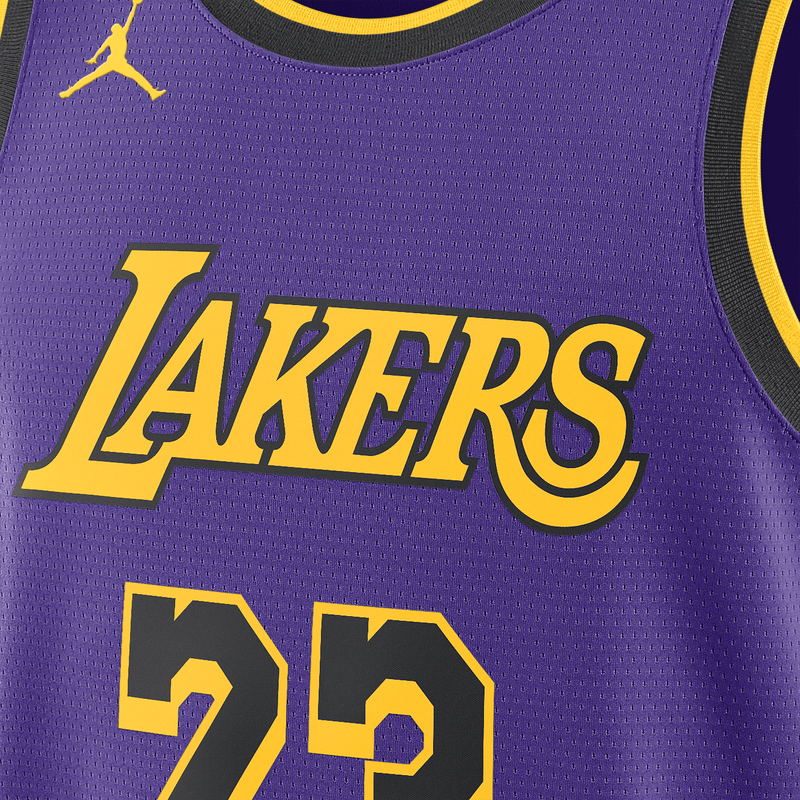 Nike Basketball Jordan LA Lakers NBA Swingman statement jersey in purple