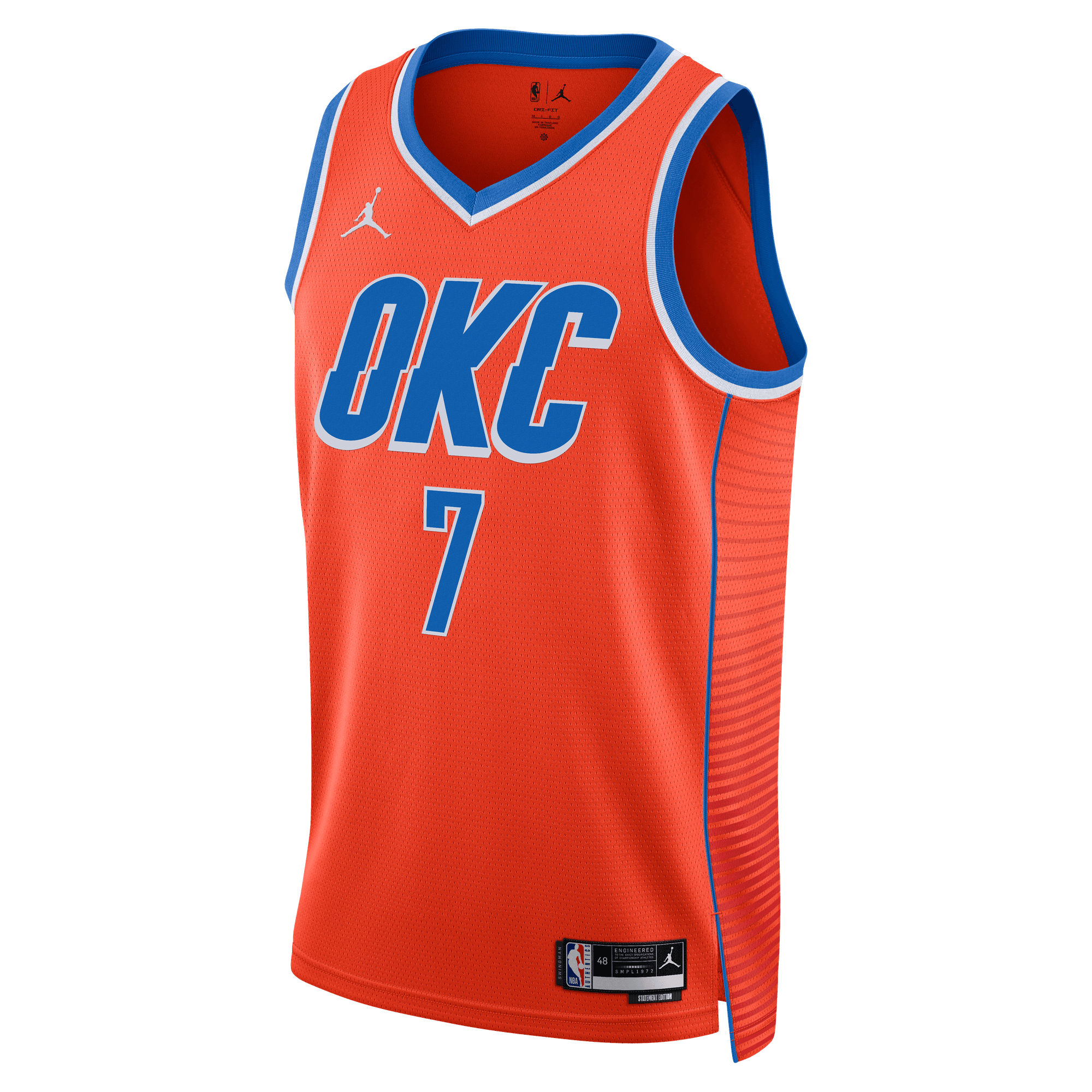 Orange Jersey Thunder Jersey 2018 Nike Swingman Steph Curry Icon
