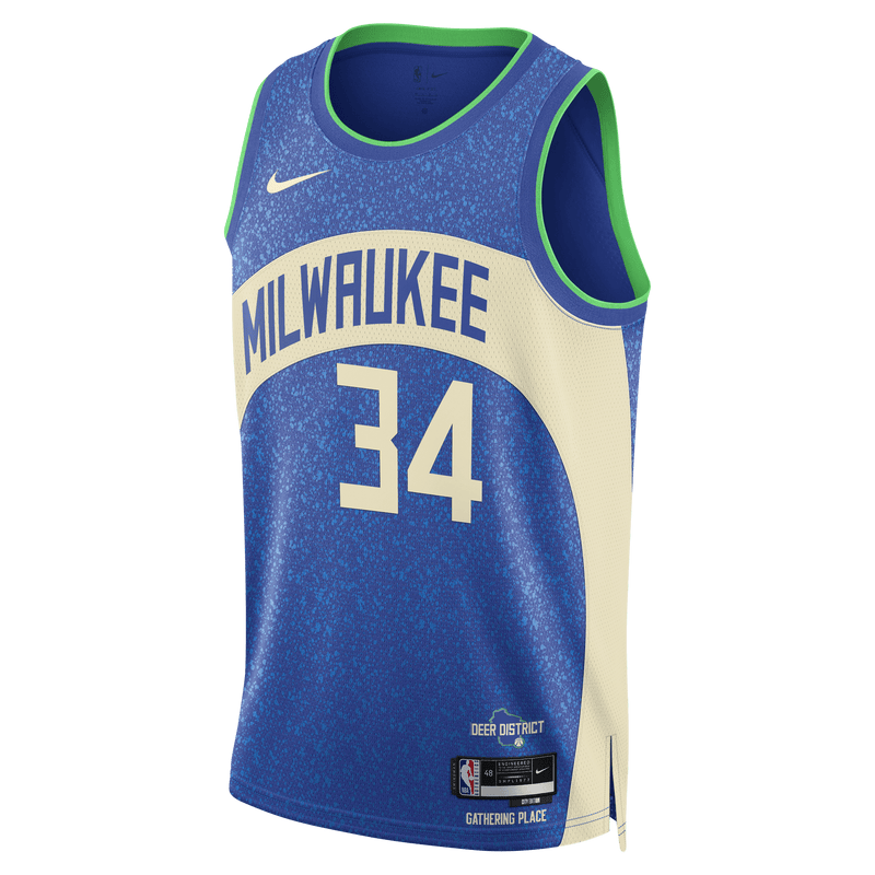 Nike 2023/24 NBA City Edition Swingman Jersey Giannis Antetokounmpo - DX8509-407 (Milwaukee Bucks)