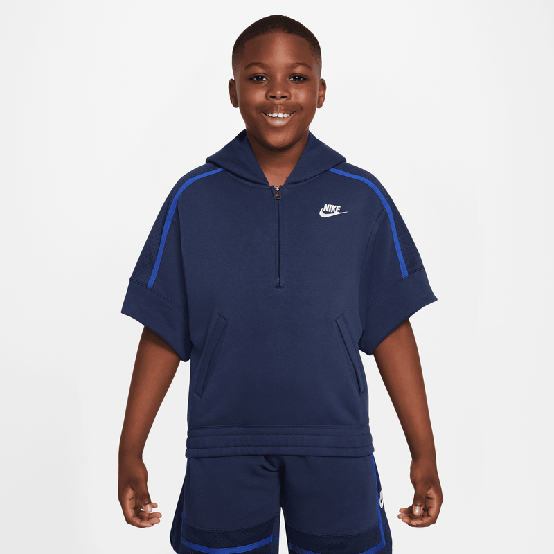 Nike basketball short sleeve hoodie hotsell