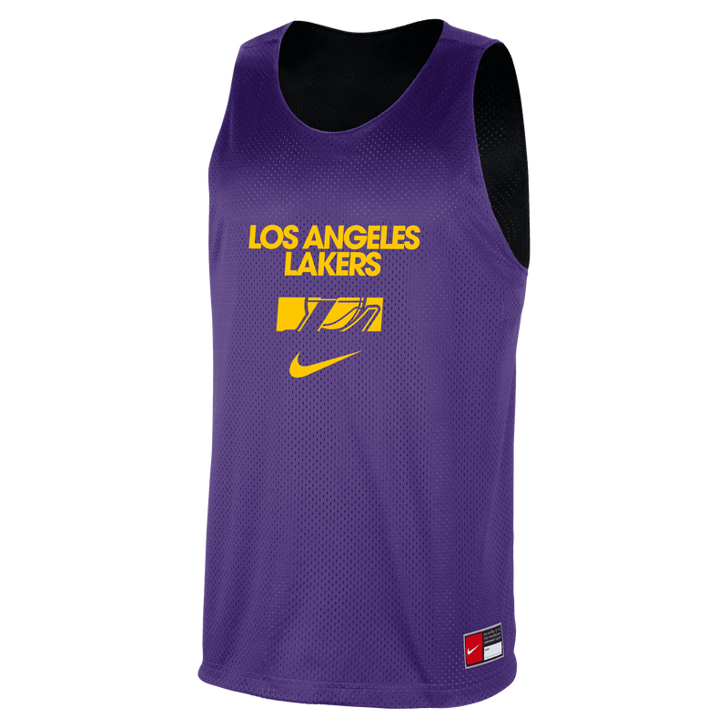 Nike NBA Courtside Reversible Mesh Practice Jersey - Los Angeles Lakers FZ7503-504