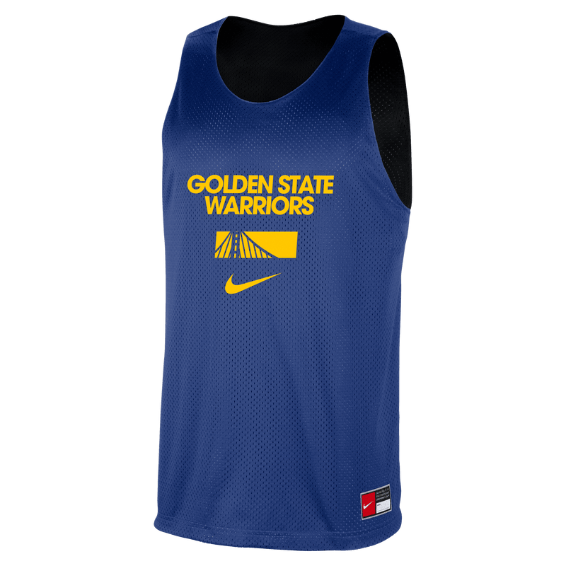 Nike NBA Courtside Reversible Mesh Practice Jersey - Golden State Warriors FZ7765-495