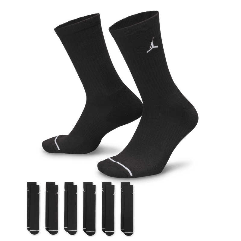 Jordan Everyday  Cushioned Crew Socks (6 pairs) - HV6228-010
