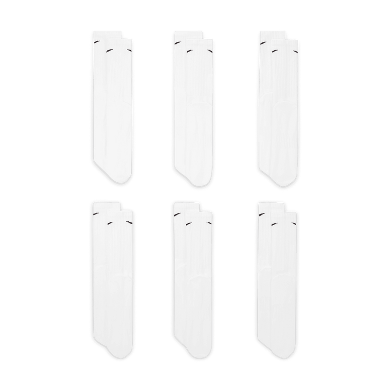 Nike Everyday Cushioned Crew Sock 6 Pack - SX7666-100