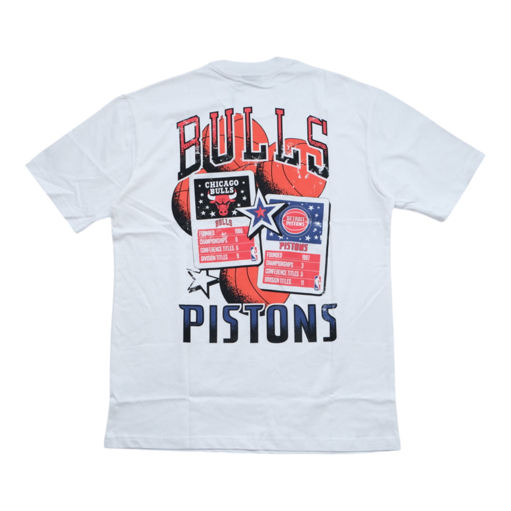 New Era Oversize Tee Bulls/Pistons (White)