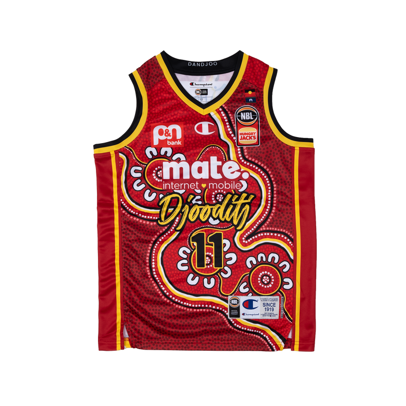 Youth Perth Wildcats 23/24 Replica Indigenous Jersey - Bryce Cotton