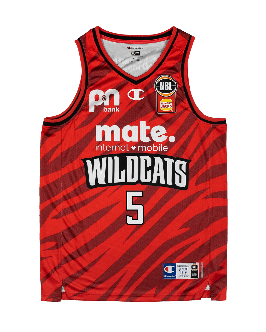 Champion NBL 25/26 Kristian Doolittle Perth Wildcats Primary Jersey - (Red)