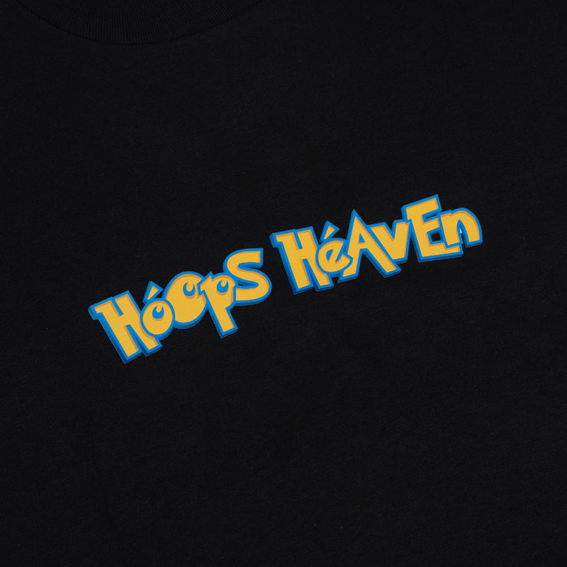 Hoops Heaven Tee - Black "Pokemon"