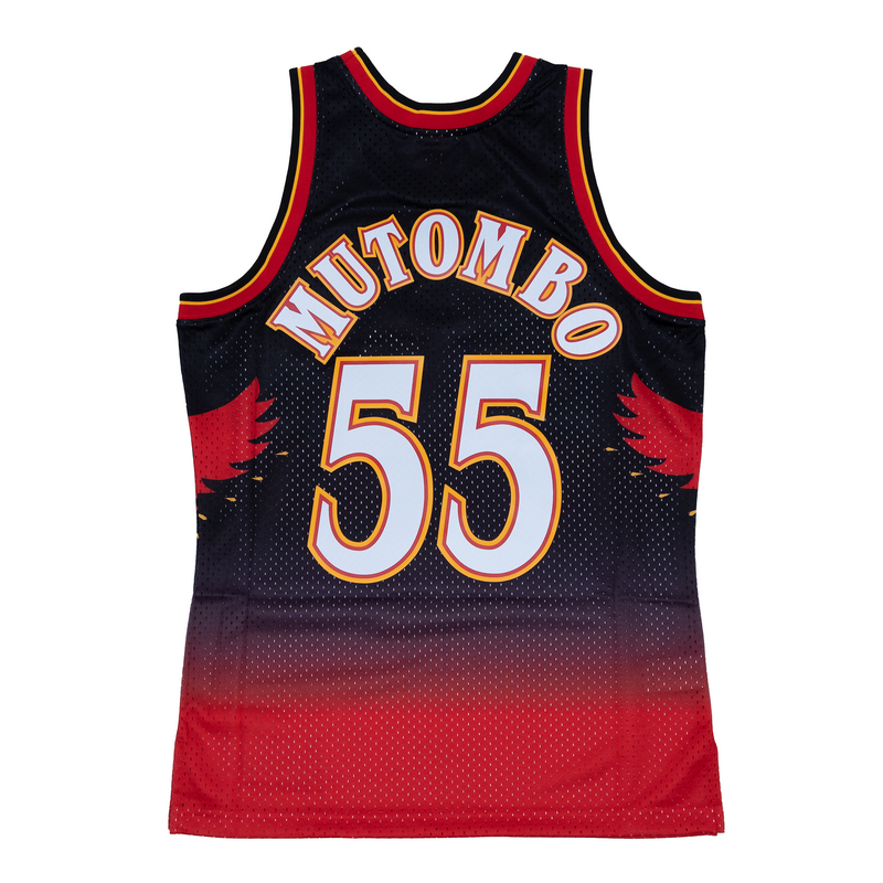 Dikembe Mutombo Hardwood Classic Swingman Jersey HWC Atlanta Hawks 96 97 New Cut