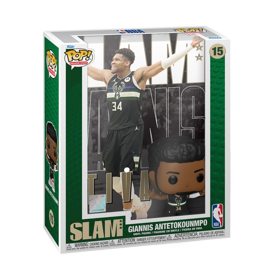 Pop Vinyl NBA Slam Covers - Giannis Antetokounmpo #15