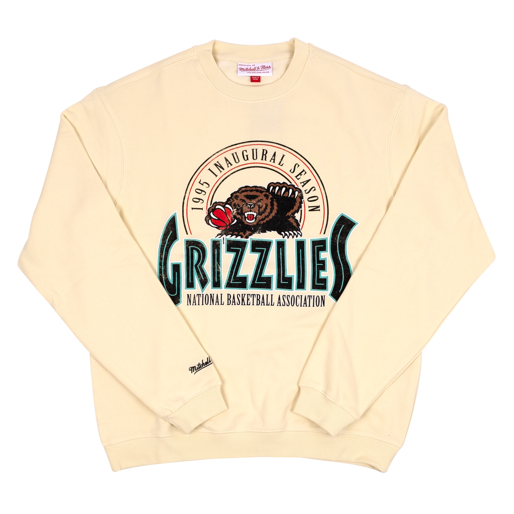 M&N Vancouver Grizzlies Inaugural Season Crew (Cream)