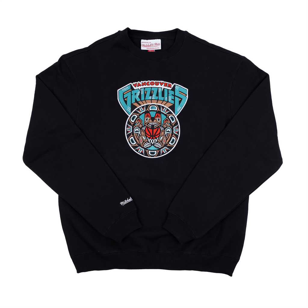 M&N Vancouver Grizzlies Tribal Crew (Faded Black)