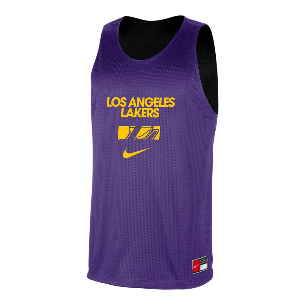 Nike NBA Courtside Reversible Mesh Practice Jersey - Los Angeles Lakers FZ7503-504