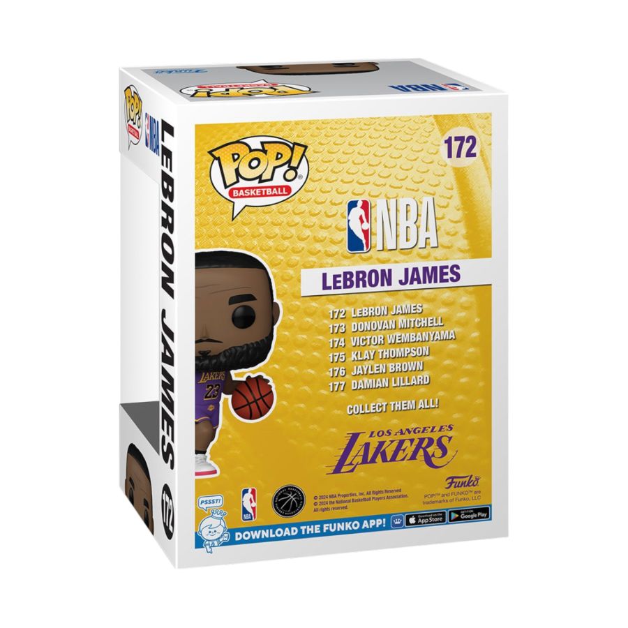 Pop Vinyl NBA LeBron James (Purple Uni) #172