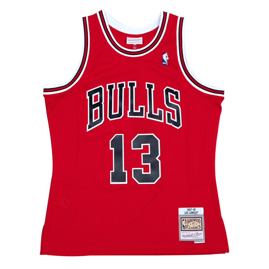 Luc Longley Hardwood Classic Swingman Jersey HWC (Chicago Bulls 97/98) New Cut