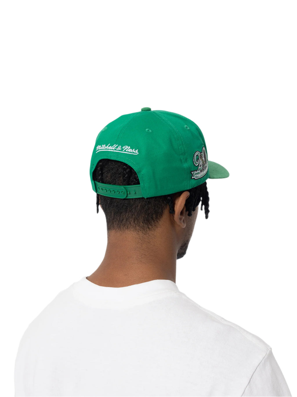 M&N Suede Visor Pro Crown Snapback - Boston Celtics