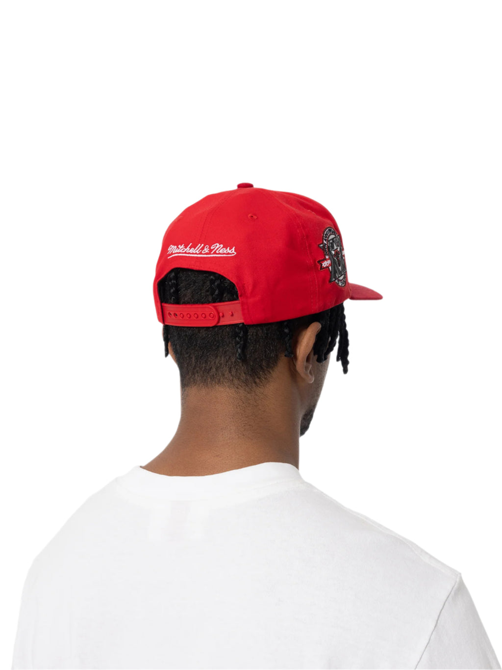 M&N Suede Visor Pro Crown Snapback - Chicago Bulls