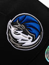 M&N Redline Snapback Black/Team Logo - Dallas Mavericks
