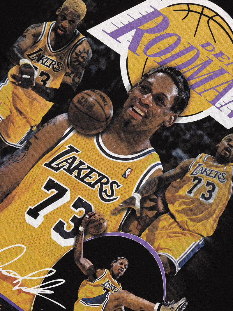 M&N Los Angeles Lakers Dennis Rodman Player Tee (Black)