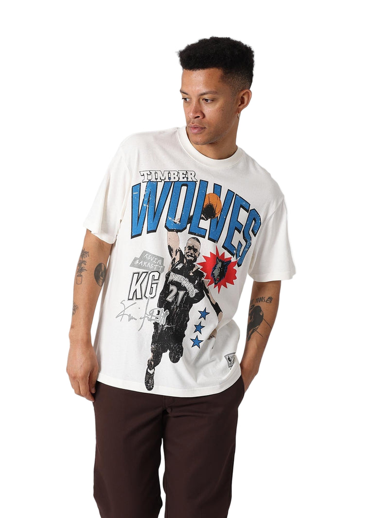 M&N Kevin Garnett Noise Tee - Minnesota Timberwolves (Egret)