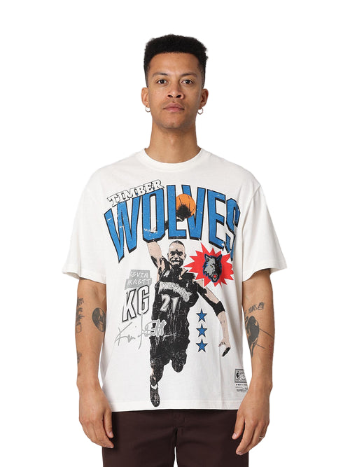 M&N Kevin Garnett Noise Tee - Minnesota Timberwolves (Egret)