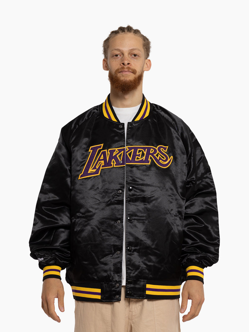 M&N Lightweight Satin Jacket - Los Angeles Lakers