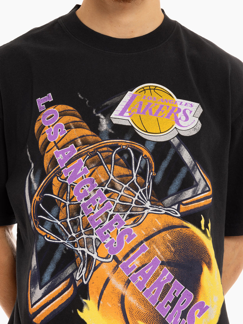 M&N On Fire Tee - Lakers