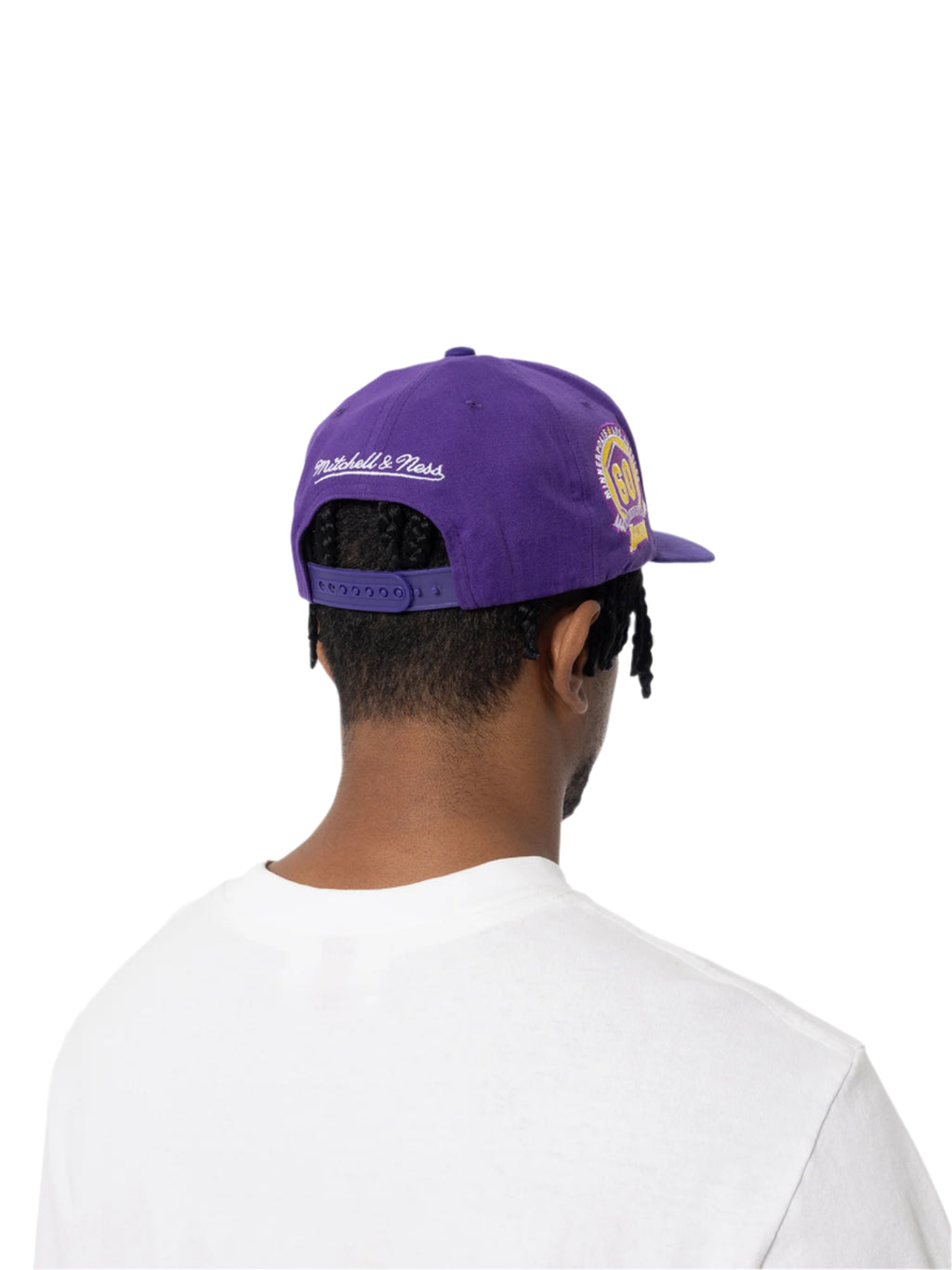 M&N Suede Visor Pro Crown Snapback - Los Angeles Lakers