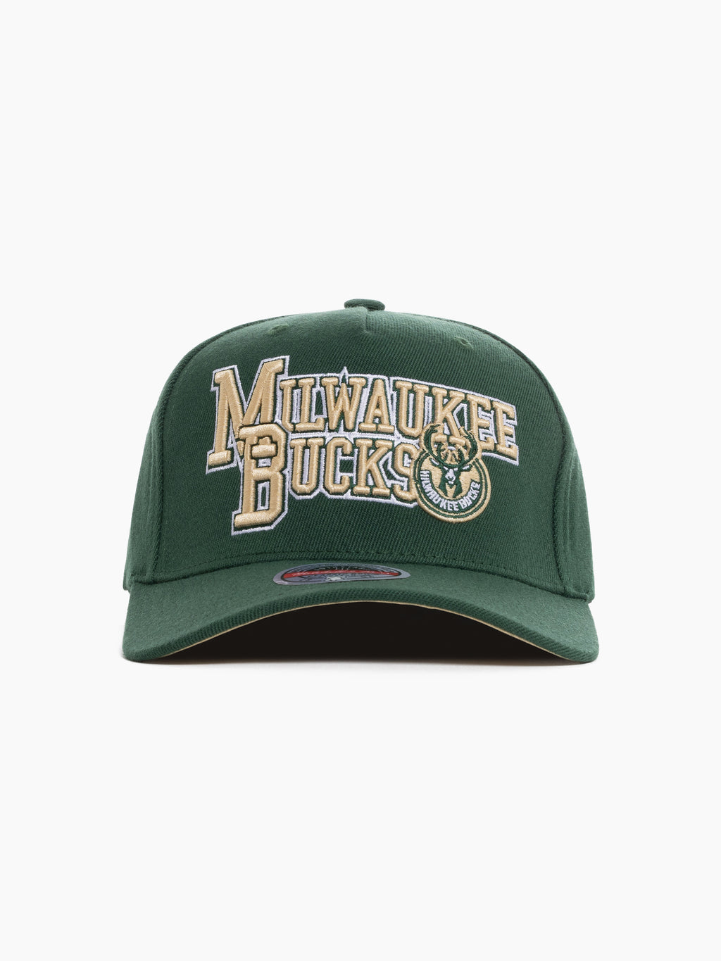 M&N Interlock CR Snapback - Milwaukee Bucks