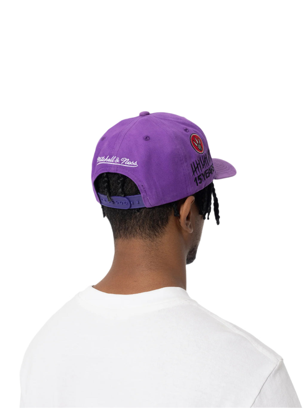 M&N Suede Visor Pro Crown Snapback - Toronto Raptors