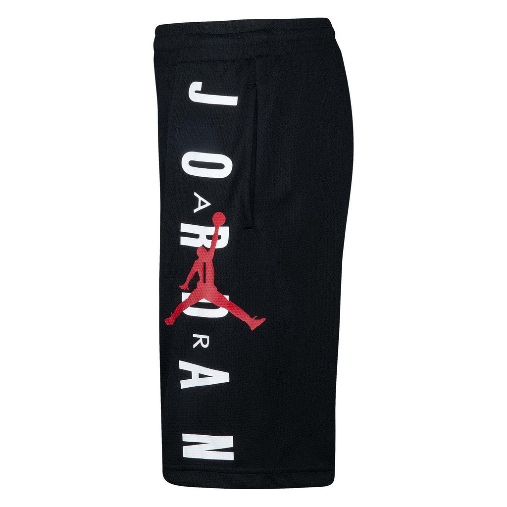 Youth Jordan Vertical Logo Mesh Shorts - Black 957176 023