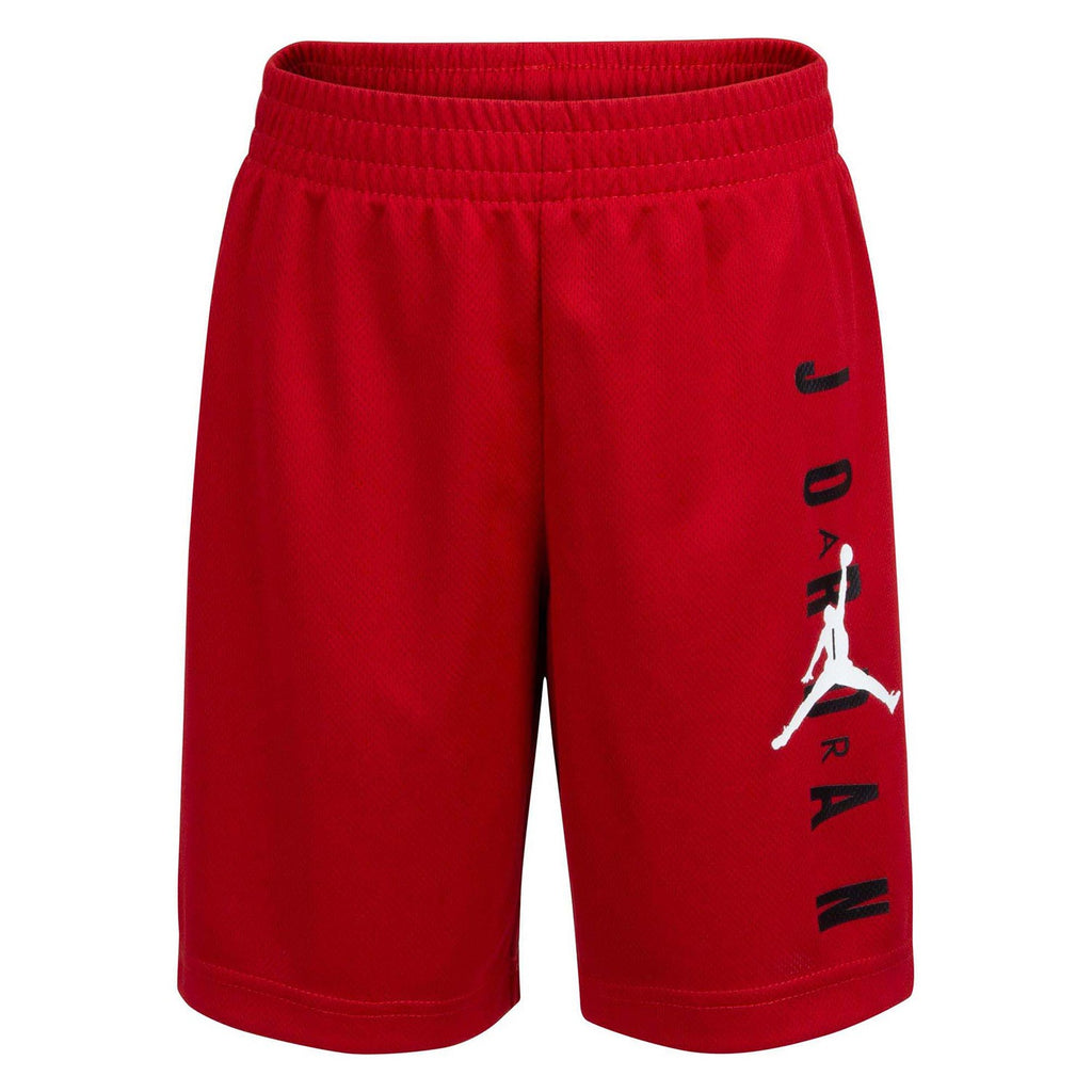 Youth Jordan Vertical Logo Mesh Shorts - Gym Red 957176 R78