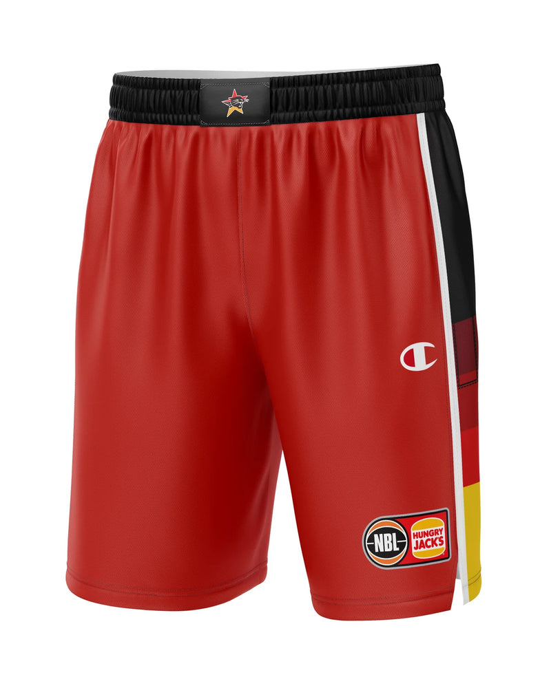 Red champion basketball best sale shorts