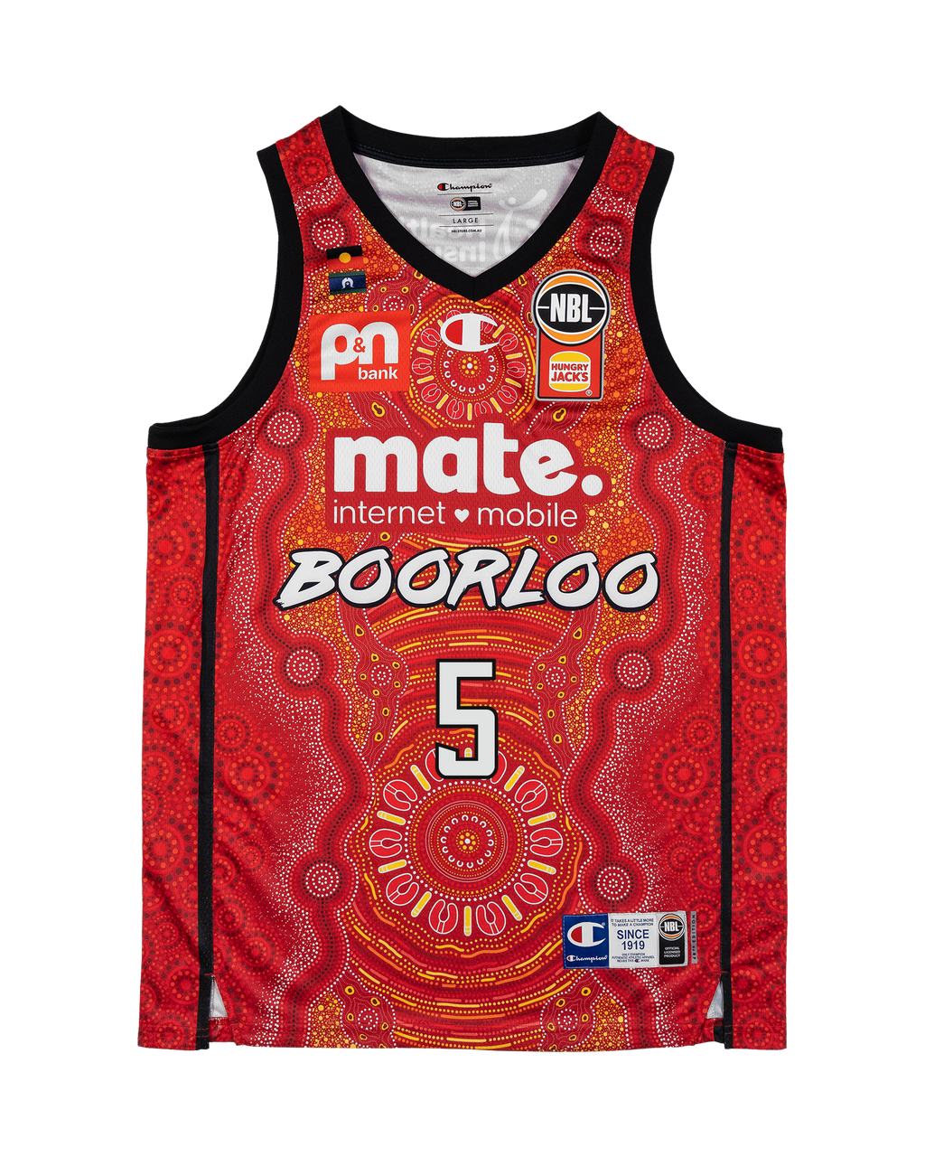 Champion NBL 25/26 Kristian Doolittle Perth Wildcats Indigenous Round Jersey