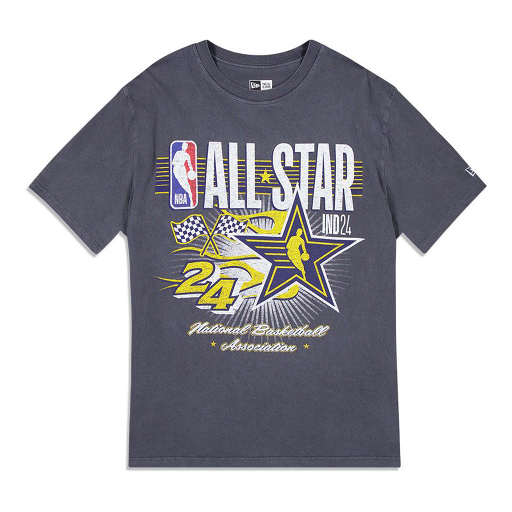 New Era Indianapolis NBA All Star Game 24 Tee (Faded Black)