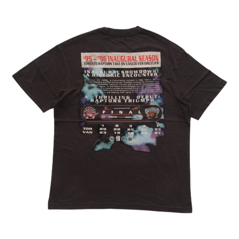 M&N Toronto Raptors vs Vancouver Grizzlies "Opening Night" Tee (Overdyed Black)